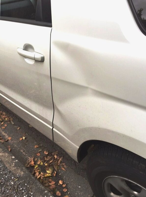 Before door ding repair